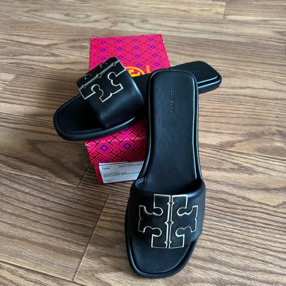 Women's Double T Sport Slide Sandals, Size 11, NEVER WORN